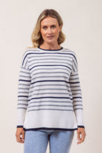 Load image into Gallery viewer, SEE SAW MERINO WOOL STRIPE CREW SWEATER