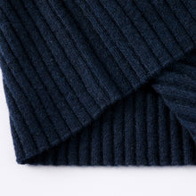 Load image into Gallery viewer, ALEGER Cashmere Rib Tee - Midnight