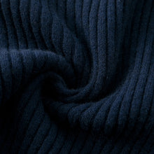 Load image into Gallery viewer, ALEGER Cashmere Rib Tee - Midnight