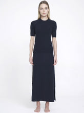 Load image into Gallery viewer, ALEGER Cashmere Rib Tee - Midnight