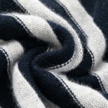 Load image into Gallery viewer, ALEGER Cashmere Blend V-Neck Sweater - Polar Grey/Navy