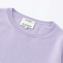 Load image into Gallery viewer, ALEGER 100% Cashmere Slim Fit Knit - Light Iris