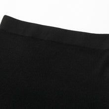 Load image into Gallery viewer, Aleger Cashmere Blend Ribbed Skirt - Black