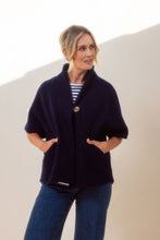 Load image into Gallery viewer, SEE SAW WOOL ONE BUTTON CAPE
