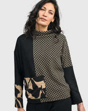 Load image into Gallery viewer, ALEMBIKA JACQUARD FUNNEL NECK TOP