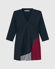 Load image into Gallery viewer, ALEMBIKA V-Neck Top - Navy