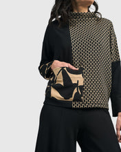 Load image into Gallery viewer, ALEMBIKA JACQUARD FUNNEL NECK TOP