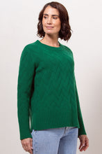 Load image into Gallery viewer, SEE SAW MERINO WOOL LATTICE KNIT SWEATER