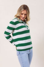 Load image into Gallery viewer, SEE SAW MERINO WOOL POLO STRIPED