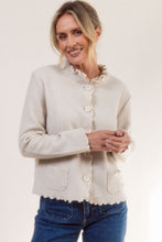 Load image into Gallery viewer, SEE SAW WOOL RUFFLE TRIM JACKET