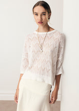 Load image into Gallery viewer, POL ROSIN POINTELLE TEE - WHITE