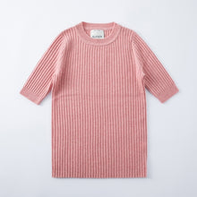 Load image into Gallery viewer, ALEGER Cashmere Rib Tee - Coral