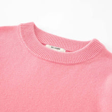 Load image into Gallery viewer, ALEGER Cashmere Hem Split Crew - Candy - 30% OFF