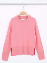 Load image into Gallery viewer, ALEGER Cashmere Hem Split Crew - Candy - 30% OFF