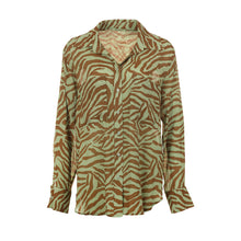 Load image into Gallery viewer, Funky Staff Alva Zebra Blouse - Opal - 50% OFF