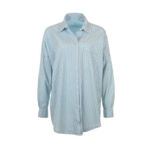 Load image into Gallery viewer, Funky Staff Donna Stripes Blouse - Sky - 50% OFF