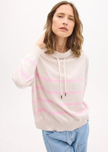Load image into Gallery viewer, POL ROWAN DRAWCORD KNIT- Natural/Pink
