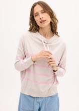 Load image into Gallery viewer, POL ROWAN DRAWCORD KNIT- Natural/Pink
