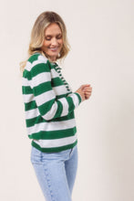 Load image into Gallery viewer, SEE SAW MERINO WOOL POLO STRIPED
