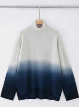 Load image into Gallery viewer, ALEGER Cashmere Blend Dip Dyed Chunky Polo - 20% OFF
