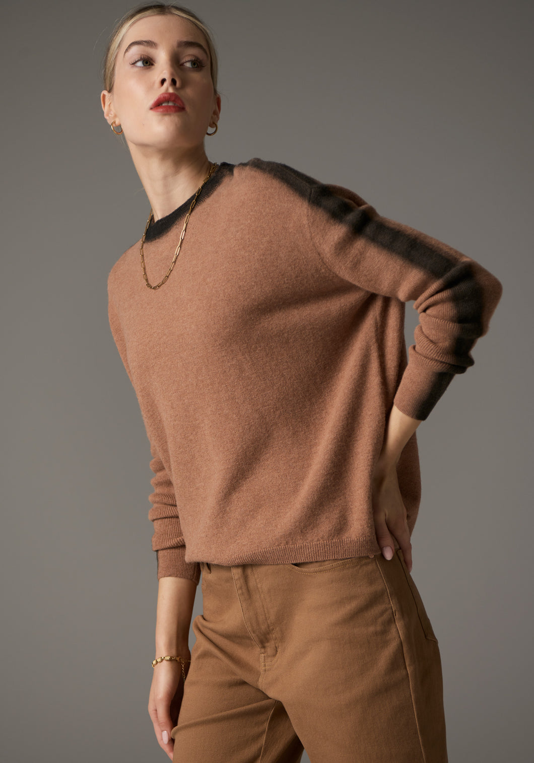 POL AYLA PAINTED KNIT