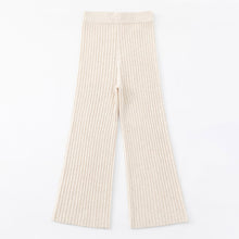 Load image into Gallery viewer, ALEGER Cashmere Blend Rib Pant - Shell
