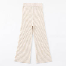 Load image into Gallery viewer, ALEGER Cashmere Blend Rib Pant - Shell
