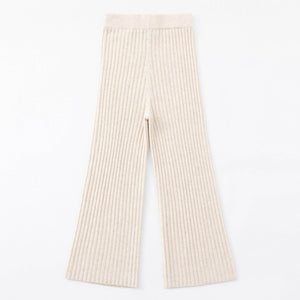 ALEGER Cashmere Blend Rib Pant - Shell