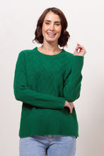Load image into Gallery viewer, SEE SAW MERINO WOOL LATTICE KNIT SWEATER
