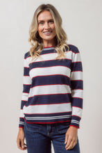 Load image into Gallery viewer, SEE SAW MERINO WIDE STRIPE SWEATER
