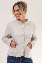Load image into Gallery viewer, SEE SAW WOOL RUFFLE TRIM JACKET
