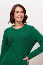 Load image into Gallery viewer, SEE SAW MERINO WOOL LATTICE KNIT SWEATER
