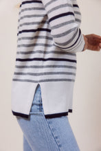 Load image into Gallery viewer, SEE SAW MERINO WOOL STRIPE CREW SWEATER
