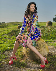 ALEMBIKA Lucy Kaleidoscope Maxi Dress