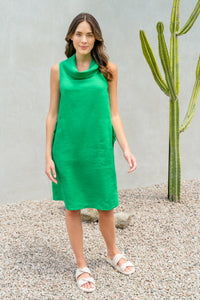 SEE SAW Emerald Cowl Neck Dress