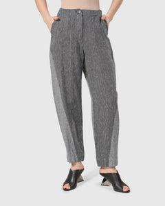 ALEMBIKA Stripe Linen Pant