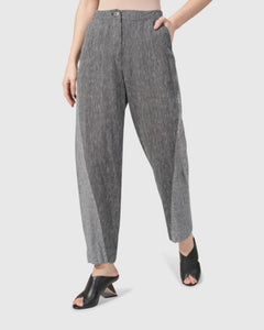 ALEMBIKA Stripe Linen Pant