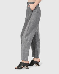 ALEMBIKA Stripe Linen Pant