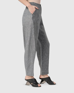 ALEMBIKA Stripe Linen Pant