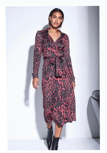 Funky Staff Tempa Leopard Wrap Dress - 60% OFF