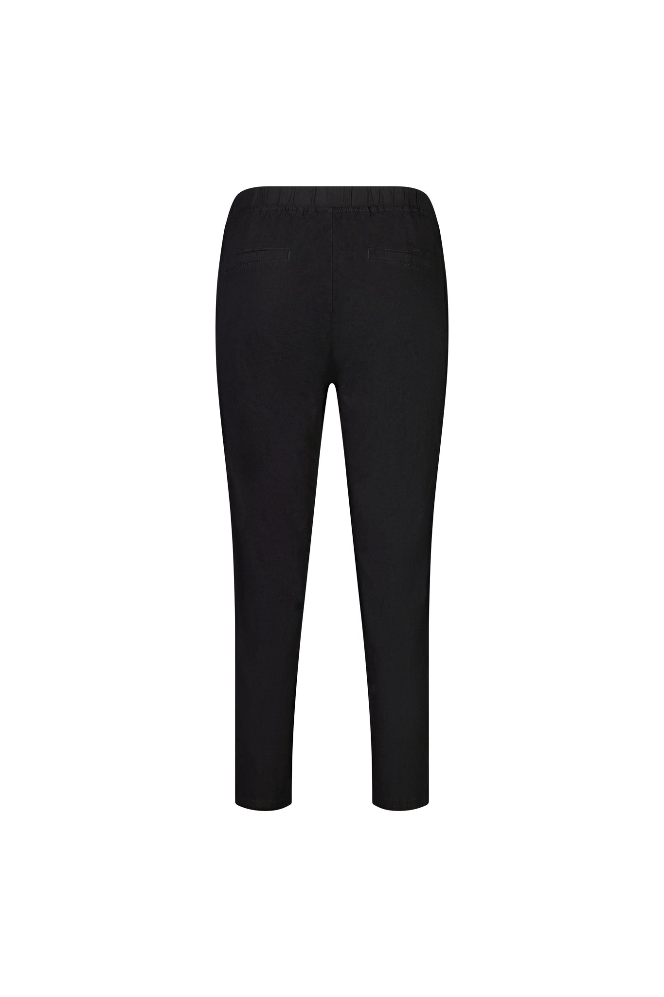 VASSALLI Elastic Waist Drawstring 7/8 Pants - Black – Nu Mode Boutique