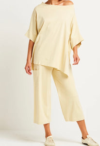 PLANET Pima Gaucho Pant - Jute - 50% OFF