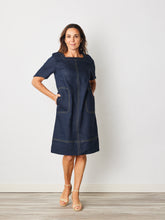 Load image into Gallery viewer, SEE SAW Stitch Detail Flutter Sleeve Dress - 50% OFF
