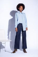 Load image into Gallery viewer, Funky Staff Donna Stripes Blouse - Sky - 50% OFF
